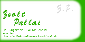 zsolt pallai business card